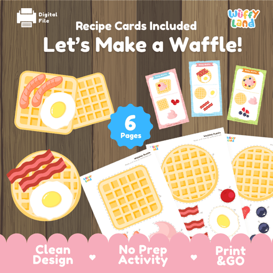 Waffle Puzzle – Build Your Own Waffles Printable Game