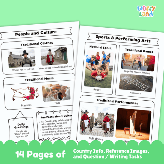 Wales Country Study | Europe Geography Research Project & Worksheets