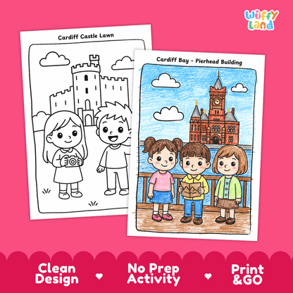 Wales Geography Coloring Pages Worksheets