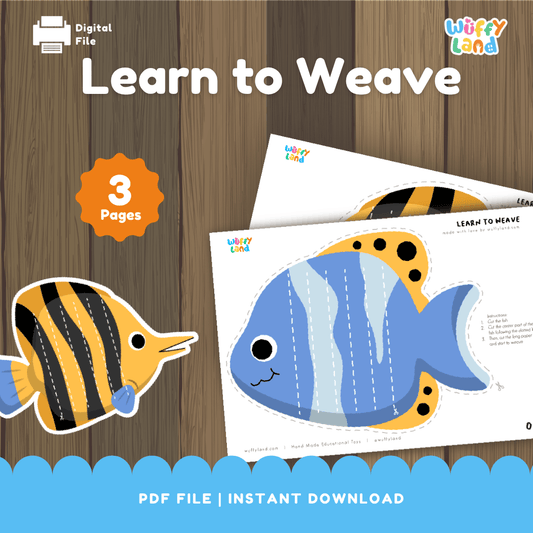 Weaving Craft for Kids – Animal Theme Printable