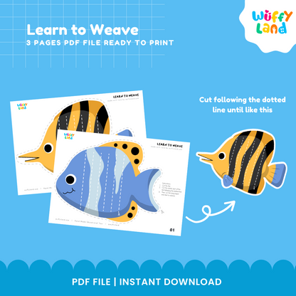 Weaving Craft for Kids – Animal Theme Printable