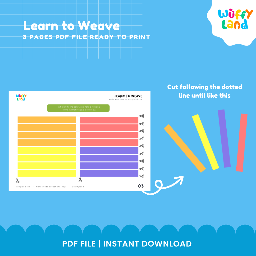 Weaving Craft for Kids – Animal Theme Printable