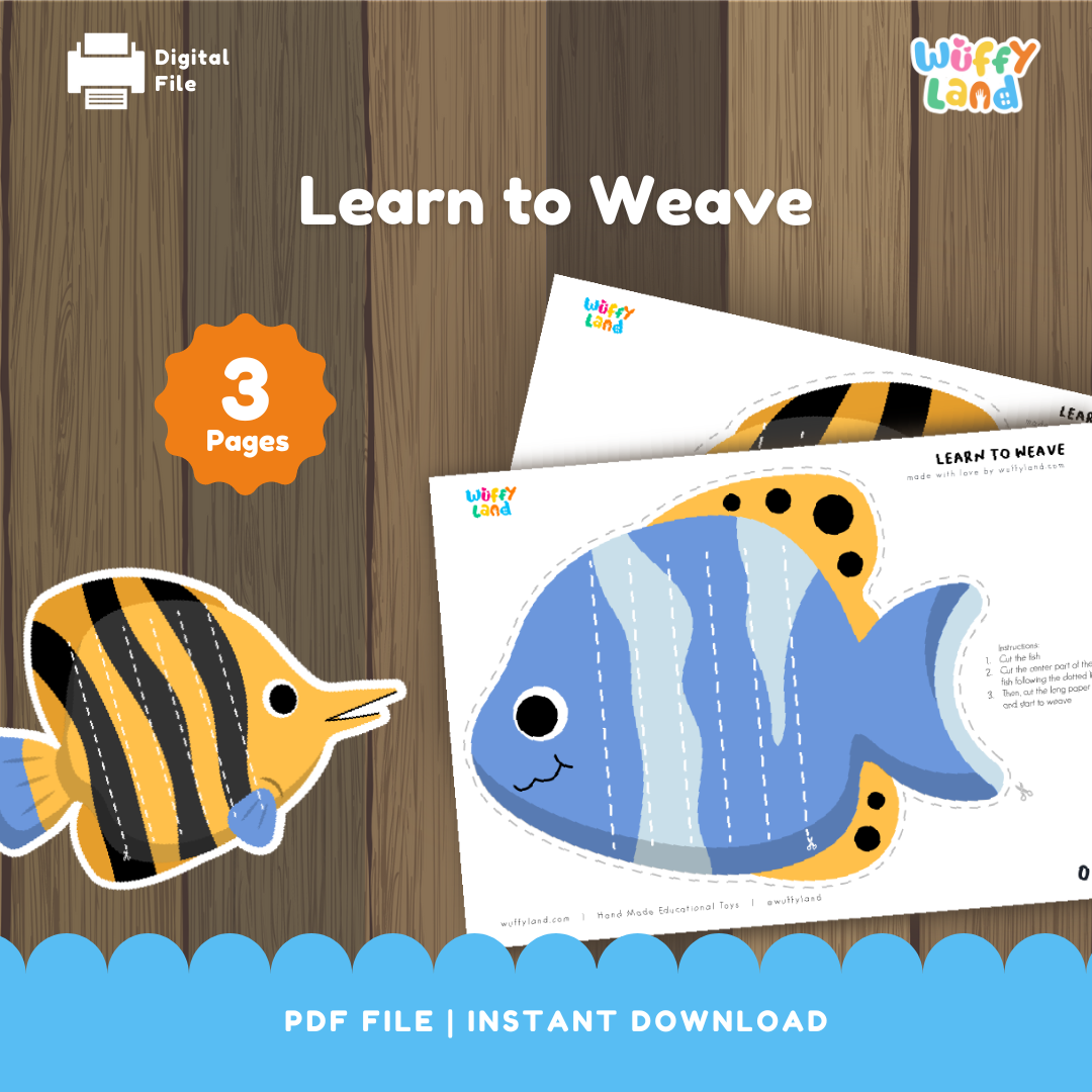 Weaving Craft for Kids – Animal Theme Printable