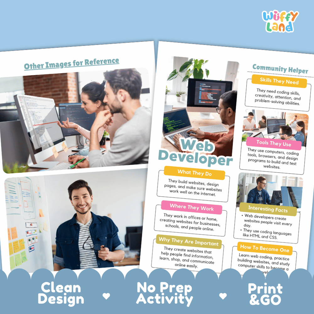Print and go digital PDF writing worksheets with clean design layout, researcher name line, and zero prep classroom format