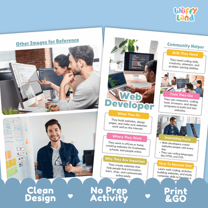 Print and go digital PDF writing worksheets with clean design layout, researcher name line, and zero prep classroom format