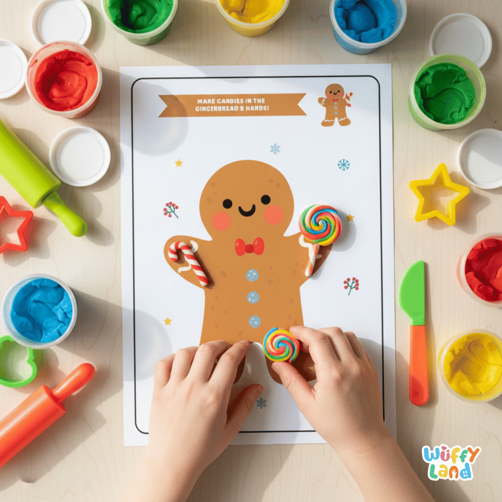 Winter Playdough Mats Fine Motor Activity Worksheets