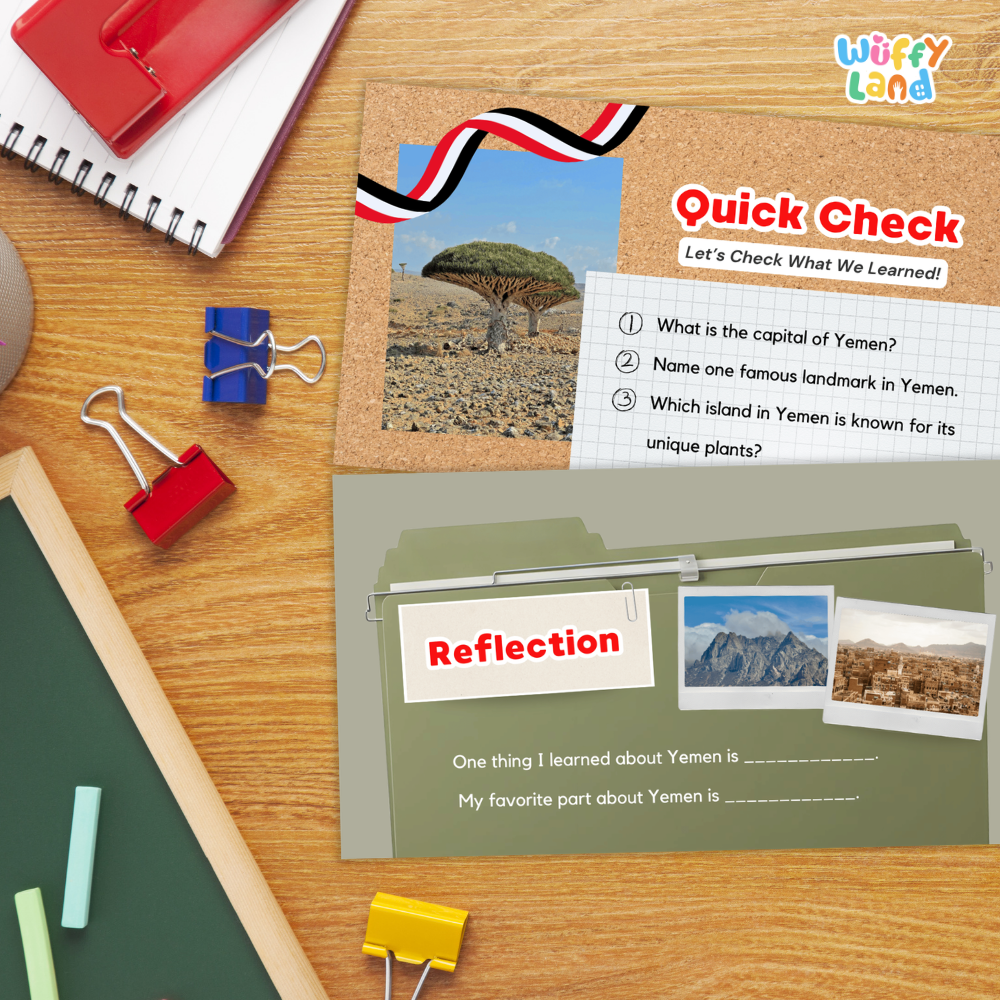 Yemen Country Study Kid Friendly Geography & Culture PDF Slides
