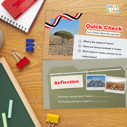 Yemen Country Study Kid Friendly Geography & Culture PDF Slides