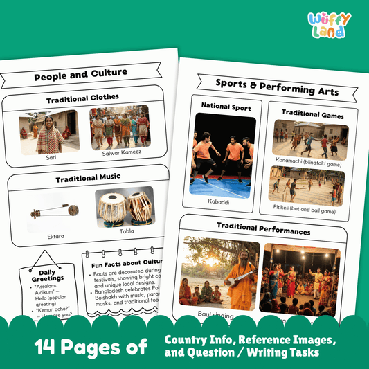 BANGLADESH Country Research Project | Geography, Culture, Landmarks, Worksheets